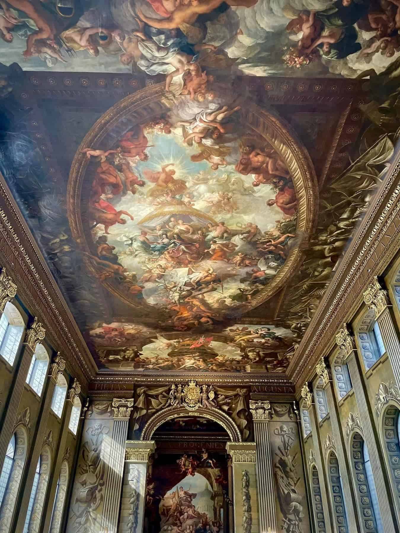 the old royal naval college painted hall