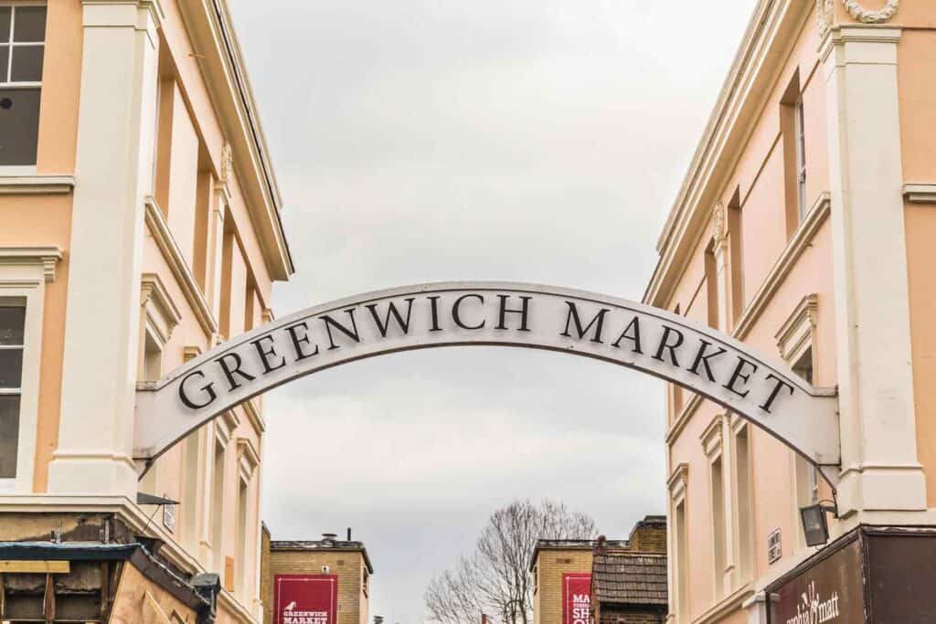 Greenwich market sign
