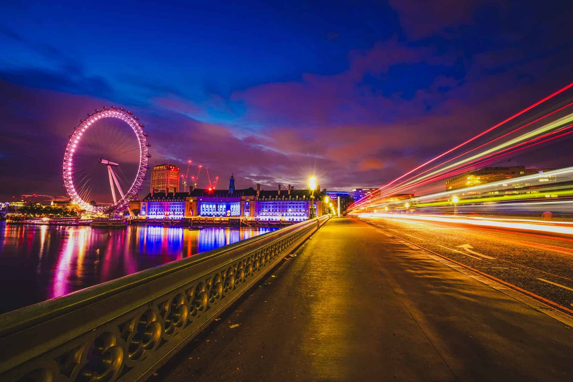 fresh view of the london eye
