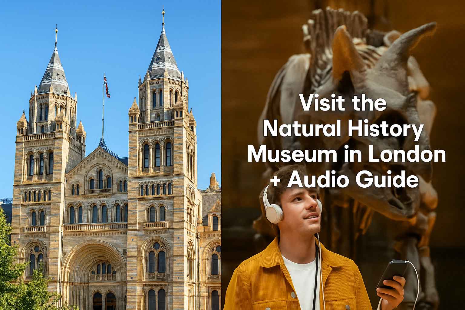 Natural history museum reserved entry audio guide london tour tickets tiqets